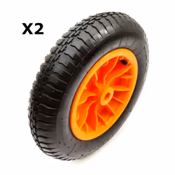 2x 14" 3.50-8 Trailer Jockey Wheel Barrow Pneumatic Tyre Wheel Inner Tube JetSki
