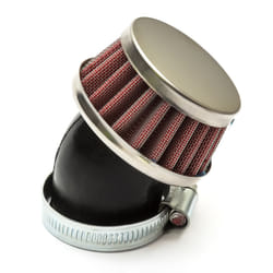 35mm Pitbike Air Filter Red Performance High flow Mushroom Style Angled Neck