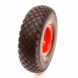 Heavy Duty 3.00-4 10 Inch Wheel Solid PU Tyre Offset Metal Hub 150kg Sack Truck
