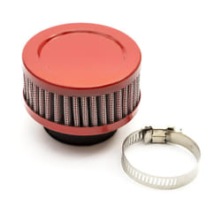 38mm Pitbike Air Filter Red Performance High flow Pancake Style Straight Neck