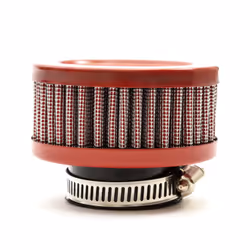 38mm Pitbike Air Filter Red Performance High flow Pancake Style Straight Neck