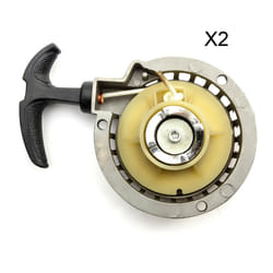 2 x Mini Moto Silver Pull Start PULLSTART 47cc 49cc Minimoto ATV Quad Dirt Bike