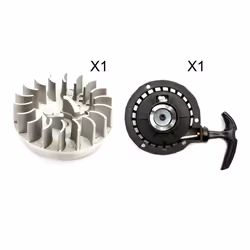 Mini Moto Pocket Bike Black Pull Start Pullstart Flywheel Minimoto Dirtbike 49cc
