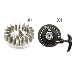 Mini Moto Pocket Bike Black Pull Start Pullstart Flywheel Minimoto Dirtbike 49cc