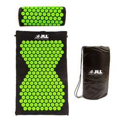 Acupressure Mat Pillow Set & Travel Bag Massage Muscle Black & Green