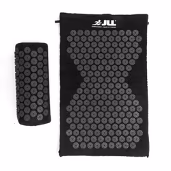 Acupressure Mat Pillow Set & Travel Bag Massage Muscle Black