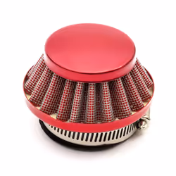 Mini Moto Air Cooled Red 44mm Air Filter + Carburettor + V-Stack Kit + Bolts