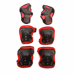 Junior 3-12 Yr Protective Safety Set Red Skating Skateboard Cycle Scooter Bike