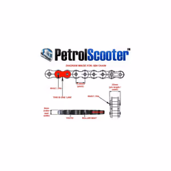 Drive Chain Steel 50H / 530 60 Links + 1 Split Link