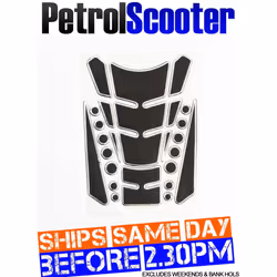 Black Chrome Petrol Fuel Tank Pad Protector Sticker