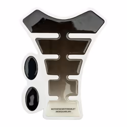 Non Genuine Fuel Tank Adhesive Protector Black / White Fits Honda Motorcycles