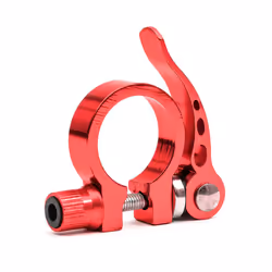 Bike Cycle Bicycle Seat Post Clamp CNC Red Clasp 32 - 35mm Quick Release MTB