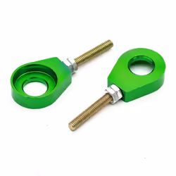 Pitbike Green Alloy CNC 12mm Chain Tensioners Adjusters 50cc 110cc 125cc 140cc