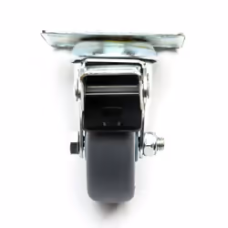 50mm Steel Braked Unbraked Swivel Castors 100KG - 2 Braked