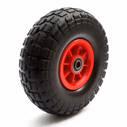 Wheel + Tyre 4.10-4 / 3.50-4 PU Wheelbarrow Trolley