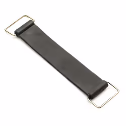 Battery Rubber Strap Fits Pitbike Dirtbike 145mm x 20mm & Metal Clips Pit Bike