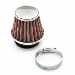 44mm Pitbike Air Filter Red Performance High flow Mushroom Style Straight Neck