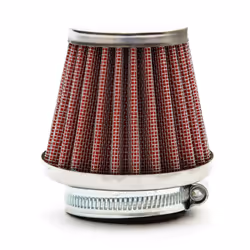44mm Pitbike Air Filter Red Performance High flow Mushroom Style Straight Neck