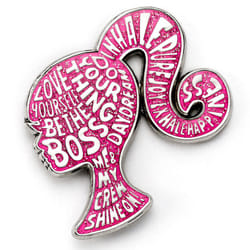 Barbie Sparkly Silhouette Pin Badge Official Licensed Product