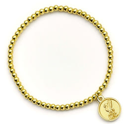 Liverpool FC Gold Finish Bead Bracelet Official Licensed Product