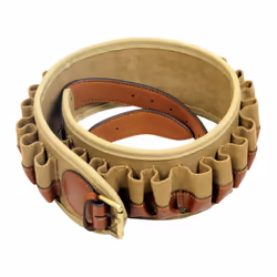 Guardian Heritage Shotgun Cartridge Belt 12g or 20g - 25 Carts Canvas Leather - 12 Gauge