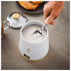 TOWER White Breadbin Canisters Set Cavaletto 3 Storage Jars Coffee Tea Sugar