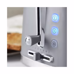 Stylish Tower Odyssey 2 Slice Toaster Grey with Chrome Accents