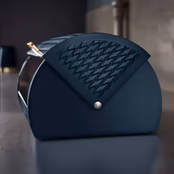 Tower Stylish EMPIRE Bronze Midnight BLUE Roll top Stainless Steel Bread bin
