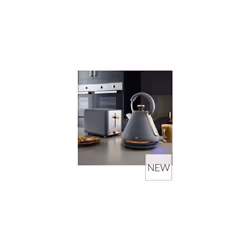 Tower Cavaletto Pyramid Kettle & 2 Slice Toaster Kitchen Set (Grey)