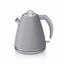 NEW Swan Kitchen Appliance Retro 1.5L GREY JUG Kettle & 2 Slice Toaster Set