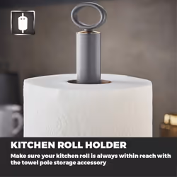 EMPIRE Bronze GREY Roll Top Bread bin, towel Pole, Mug Tree and set 3 Canisters