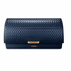 Tower EMPIRE Midnight BLUE 1.7L Kettle, 4 Slice Toaster, Canisters and Breadbin