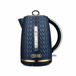 Tower EMPIRE Midnight BLUE Kettle 4 Slice Toaster Canisters Towel Pole Mug Tree