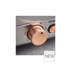 Cavaletto 2 Slice Black & Rose Gold Toaster