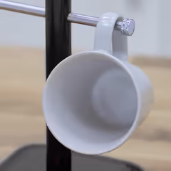 Black Mug Tree Cup Retro Range Stand Rack Cups Mugs Swan Stylish