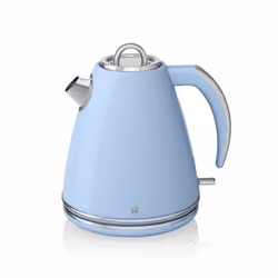 BLUE Retro Stylish Digital 20L Microwave, 1.5 Litre JUG Kettle &  4 Slice Toaster Set