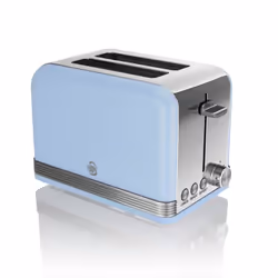 SWAN RETRO BLUE 1.5 Litre Jug Kettle & Blue 2 Slice Toaster Set