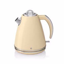 Swan Cream Retro Stylish Digital 20 Litre Microwave, 1.5 Litre Jug Kettle & 2 Slice Toaster