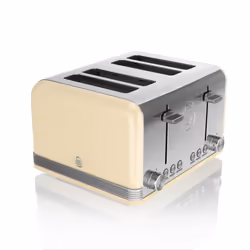 Swan Cream Retro Digital 20 Litre Microwave, 1.5 Litre Jug Kettle & 4 Slice Toaster