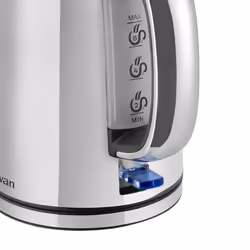 Set of 2 SWAN Silver Stainless Steel Set - 2 Slice Toaster and 1.7L Jug Kettle