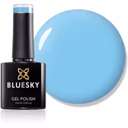 Bluesky Gel Nail Polish, Pacific Neon19, Blue, Bright, Colour, Sky, Long Lasting, Chip Resistant, 10 ml (Requires Drying Unde ...
