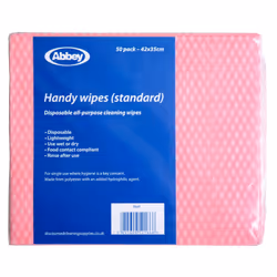 Contract Wiper - Red - Pack of 50 - Abbey - CCRC42BDO