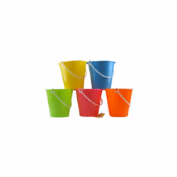 Set Of 10 Mixed Colour Beach Buckets Wholesale Bulk Buy - Toyrific