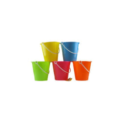 Set Of 10 Mixed Colour Beach Buckets Wholesale Bulk Buy - Toyrific