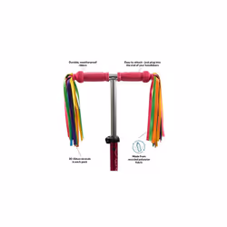 Scooters | Eco Scooter/Bike Ribbons | Handlebar Streamers Tassels | Waterproof | Boys & Girls | Rainbow