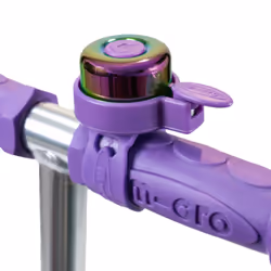 Scooters | Bike/Scooter Pattern Handlebar Bell | Kids Bike Accessories | Loud | Waterproof | Boys & Girls | Neochrome Purple