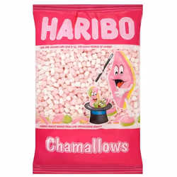 Haribo Mini Marshmallows Pink and White, Chamallows Bulk Sweets, 1 kg