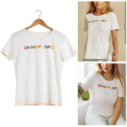 Womens TShirt Short Sleeve Summer Casual Top - S