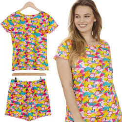 Ladies Pyjama Set Short Pjs Cotton Nightwear - M
