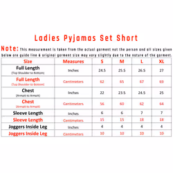 Ladies Pyjama Set Short Pjs Cotton Nightwear - L